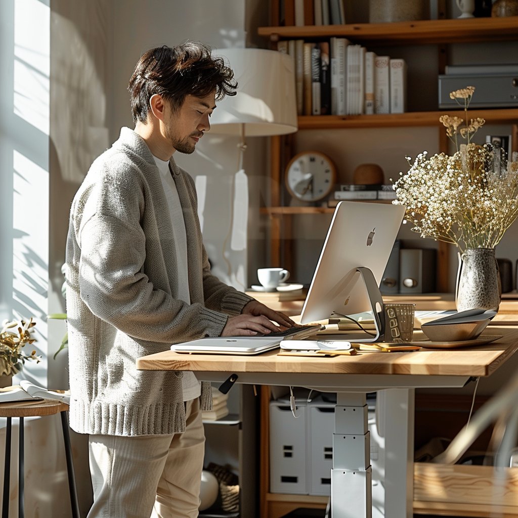 Benefits of Using Sitting and Standing Desks in the Office - Purpleark