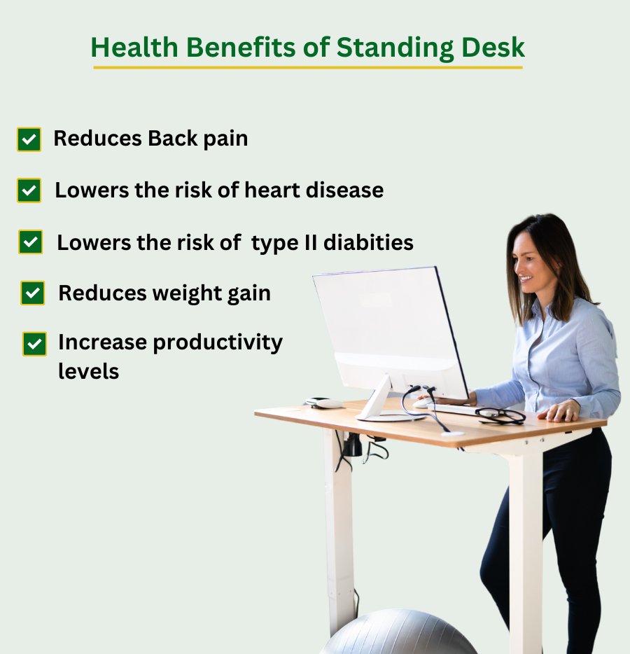 Electric Height Adjustable Standing Desk (Standard) - Purpleark
