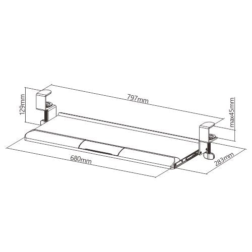 Keyboard Tray Purpleark